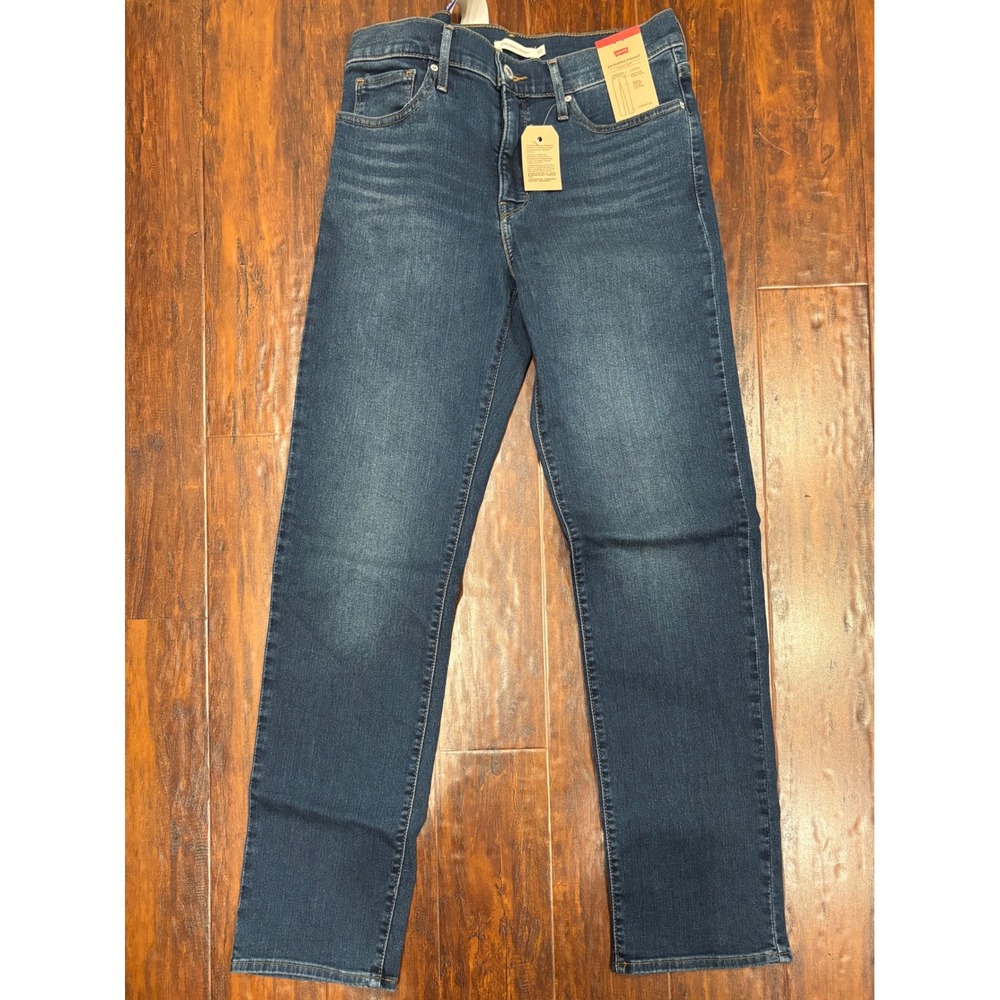 Levi's size 10 30x32  314 Shaping Straight Jeans Women Dark Blue NWT